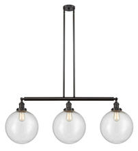 Innovations Lighting 213-OB-G204-12 - Beacon - 3 Light - 44 inch - Oil Rubbed Bronze - Stem Hung - Island Light