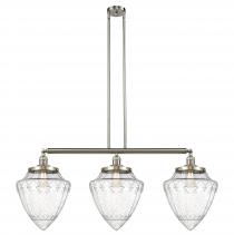 Innovations Lighting 213-SN-G664-12-LED - Bullet - 3 Light - 40 inch - Brushed Satin Nickel - Stem Hung - Island Light