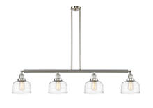 Innovations Lighting 214-SN-G713-LED - Bell - 4 Light - 53 inch - Brushed Satin Nickel - Stem Hung - Island Light