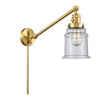 Innovations Lighting 237-SG-G184 - Canton - 1 Light - 8 inch - Satin Gold - Swing Arm