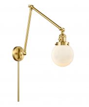 Innovations Lighting 238-SG-G201-6 - Beacon - 1 Light - 6 inch - Satin Gold - Swing Arm