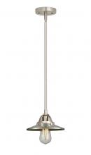 Innovations Lighting 288-1S-SN-M2-SN-LED - Railroad - 1 Light - 8 inch - Brushed Satin Nickel - Cord hung - Mini Pendant