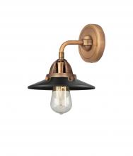 Innovations Lighting 288-1W-AC-M6-BK-LED - Railroad - 1 Light - 8 inch - Antique Copper - Sconce