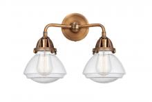 Innovations Lighting 288-2W-AC-G324-LED - Olean - 2 Light - 15 inch - Antique Copper - Bath Vanity Light