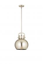 Innovations Lighting 410-1SM-SN-M410-10SN - Newton Sphere - 1 Light - 10 inch - Satin Nickel - Mini Pendant