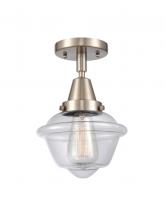 Innovations Lighting 447-1C-SN-G532 - Oxford - 1 Light - 8 inch - Brushed Satin Nickel - Flush Mount