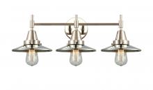 Innovations Lighting 447-3W-PN-M1-PN - Railroad - 3 Light - 26 inch - Polished Nickel - Bath Vanity Light