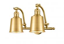 Innovations Lighting 515-2W-SG-M9-SG-LED - Addison - 2 Light - 18 inch - Satin Gold - Bath Vanity Light