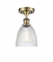 Innovations Lighting 516-1C-AB-G382-LED - Castile - 1 Light - 6 inch - Antique Brass - Semi-Flush Mount