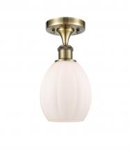 Innovations Lighting 516-1C-AB-G81-LED - Eaton - 1 Light - 6 inch - Antique Brass - Semi-Flush Mount