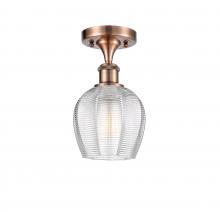 Innovations Lighting 516-1C-AC-G462-6 - Norfolk - 1 Light - 6 inch - Antique Copper - Semi-Flush Mount