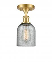 Innovations Lighting 516-1C-SG-G257-LED - Caledonia - 1 Light - 5 inch - Satin Gold - Semi-Flush Mount