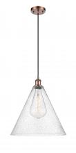 Innovations Lighting 516-1P-AC-GBC-164-LED - Berkshire - 1 Light - 16 inch - Antique Copper - Cord hung - Pendant