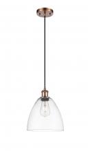 Innovations Lighting 516-1P-AC-GBD-92-LED - Bristol - 1 Light - 9 inch - Antique Copper - Cord hung - Mini Pendant