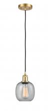 Innovations Lighting 516-1P-SG-G104-LED - Belfast - 1 Light - 6 inch - Satin Gold - Cord hung - Mini Pendant