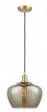 Innovations Lighting 516-1P-SG-G96-L - Fenton - 1 Light - 11 inch - Satin Gold - Cord hung - Mini Pendant