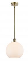 Innovations Lighting 516-1S-AB-G121-10-LED - Athens - 1 Light - 10 inch - Antique Brass - Mini Pendant