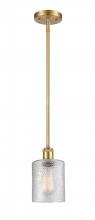 Innovations Lighting 516-1S-SG-G112-LED - Cobbleskill - 1 Light - 5 inch - Satin Gold - Mini Pendant