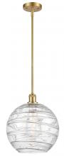 Innovations Lighting 516-1S-SG-G1213-12-LED - Athens Deco Swirl - 1 Light - 12 inch - Satin Gold - Mini Pendant