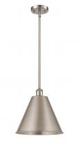 Innovations Lighting 516-1S-SN-MBC-12-SN - Berkshire - 1 Light - 12 inch - Brushed Satin Nickel - Pendant