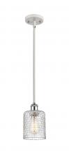 Innovations Lighting 516-1S-WPC-G112C-5CL - Cobbleskill - 1 Light - 5 inch - White Polished Chrome - Mini Pendant