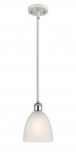 Innovations Lighting 516-1S-WPC-G381 - Castile - 1 Light - 6 inch - White Polished Chrome - Mini Pendant