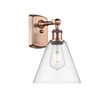 Innovations Lighting 516-1W-AC-GBC-82-LED - Berkshire - 1 Light - 8 inch - Antique Copper - Sconce