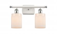 Innovations Lighting 516-2W-WPC-G341-LED - Hadley - 2 Light - 15 inch - White Polished Chrome - Bath Vanity Light