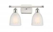 Innovations Lighting 516-2W-WPC-G441-LED - Brookfield - 2 Light - 16 inch - White Polished Chrome - Bath Vanity Light