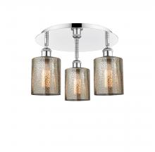 Innovations Lighting 516-3C-PC-G116 - Cobbleskill - 3 Light - 17 inch - Polished Chrome - Flush Mount