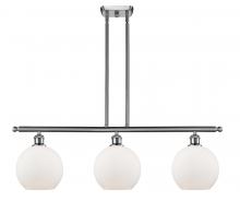  516-3I-SN-G121-8 - Athens - 3 Light - 36 inch - Brushed Satin Nickel - Cord hung - Island Light