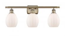 Innovations Lighting 516-3W-AB-G81-LED - Eaton - 3 Light - 26 inch - Antique Brass - Bath Vanity Light