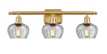 Innovations Lighting 516-3W-SG-G92-LED - Fenton - 3 Light - 27 inch - Satin Gold - Bath Vanity Light