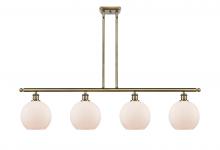 Innovations Lighting 516-4I-AB-G121-LED - Athens - 4 Light - 48 inch - Antique Brass - Cord hung - Island Light