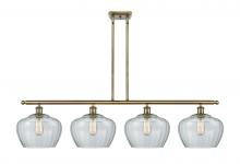 Innovations Lighting 516-4I-AB-G92-L - Fenton - 4 Light - 49 inch - Antique Brass - Cord hung - Island Light