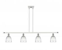 Innovations Lighting 516-4I-WPC-G442-LED - Brookfield - 4 Light - 48 inch - White Polished Chrome - Cord hung - Island Light