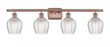 Innovations Lighting 516-4W-AC-G462-6-LED - Norfolk - 4 Light - 36 inch - Antique Copper - Bath Vanity Light