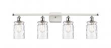 Innovations Lighting 516-4W-WPC-G352-LED - Candor - 4 Light - 35 inch - White Polished Chrome - Bath Vanity Light