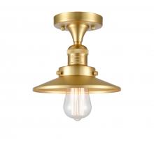 Innovations Lighting 517-1CH-SG-M4 - Railroad - 1 Light - 7 inch - Satin Gold - Semi-Flush Mount