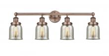 Innovations Lighting 616-4W-AC-G58 - Bell - 4 Light - 32 inch - Antique Copper - Bath Vanity Light