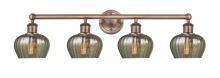 Innovations Lighting 616-4W-AC-G96 - Fenton - 4 Light - 34 inch - Antique Copper - Bath Vanity Light