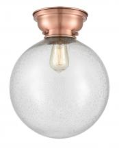 Innovations Lighting 623-1F-AC-G204-12 - Beacon - 1 Light - 12 inch - Antique Copper - Flush Mount