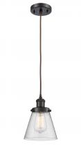 Innovations Lighting 916-1P-OB-G64-LED - Cone - 1 Light - 6 inch - Oil Rubbed Bronze - Cord hung - Mini Pendant