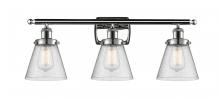 Innovations Lighting 916-3W-PC-G64-LED - Cone - 3 Light - 26 inch - Polished Chrome - Bath Vanity Light