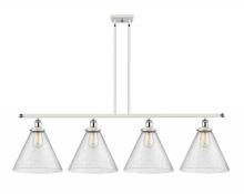 Innovations Lighting 916-4I-WPC-G44-L-LED - Cone - 4 Light - 48 inch - White Polished Chrome - Stem Hung - Island Light