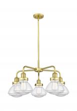 Innovations Lighting 916-5CR-SG-G322 - Olean - 5 Light - 25 inch - Satin Gold - Chandelier