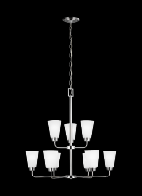 Generation-Seagull 3115209-05 - Nine Light Chandelier