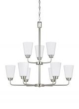 Generation-Seagull 3115209-962 - Nine Light Chandelier