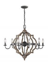 Generation-Seagull 3124906-846 - Six Light Chandelier