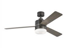 Generation-Seagull 3ERAR52AGPD - Era 52" Dimmable LED Indoor/Outdoor Aged Pewter Ceiling Fan with Light Kit, Remote Control and M